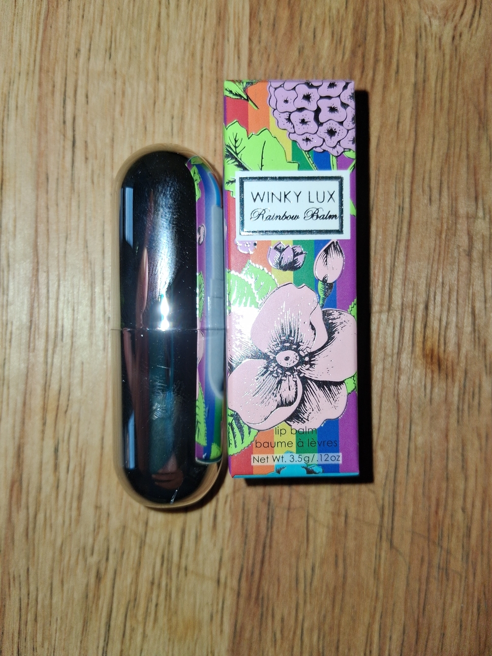 WINKY LUX Rainbow Balm Hydrating Lip Balm - Silver